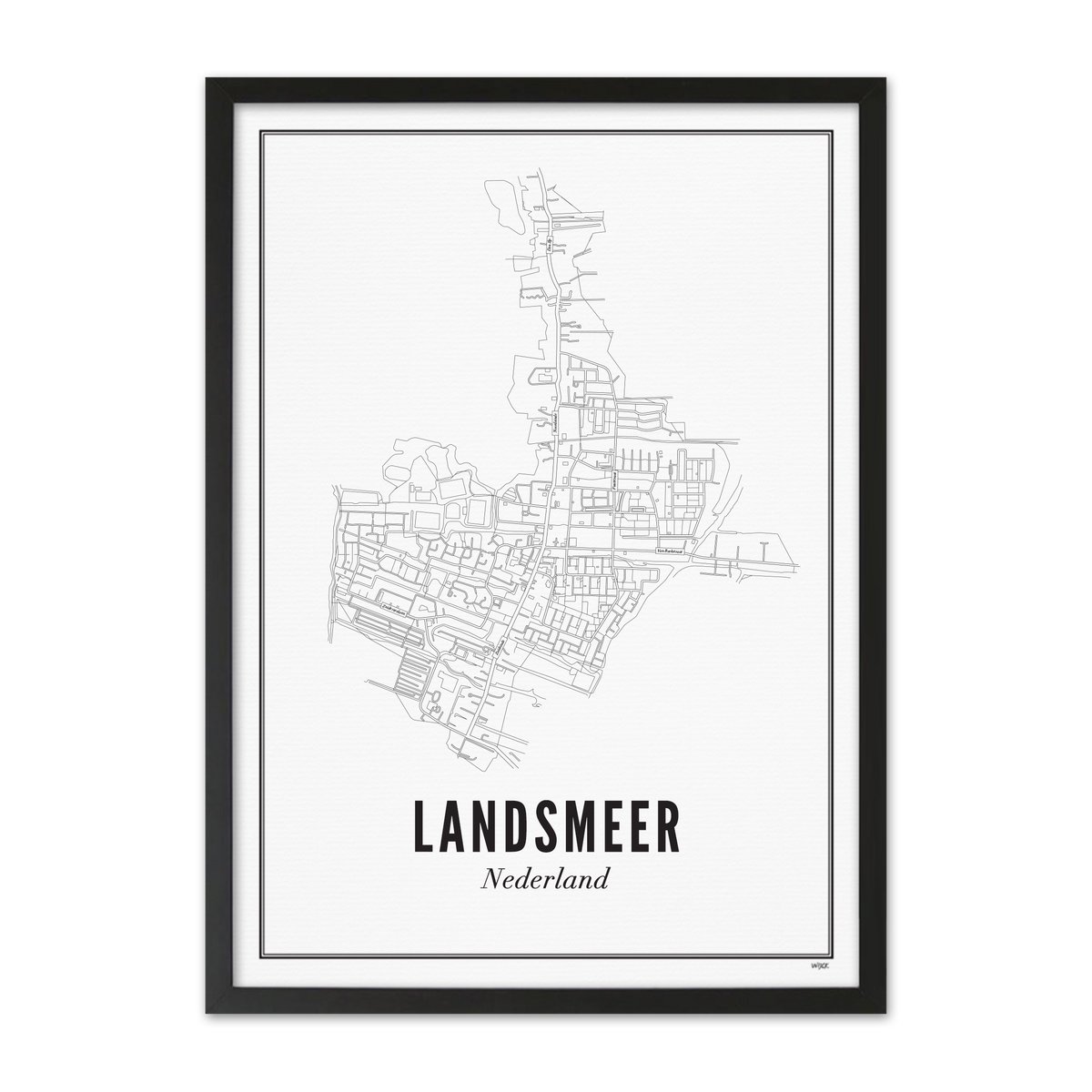 Poster van Landsmeer - Stad | WIJCK. 